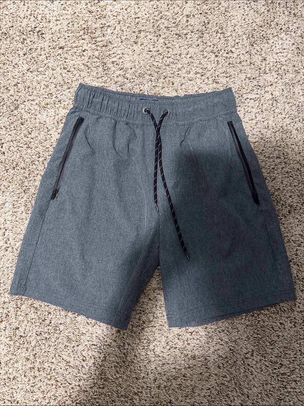 Aeropostale Men's Charcoal Grey Drawstring Hybrid Shorts. Size XSmall